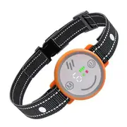 Smart Bark Rechargeable Dog Bark Collar with Adjustable Sensitivity,Fake Trigger Anti-Bark Collar with Vibration Beep For Dogs Color Orange
