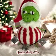 Grinch shelf sitter Crochet