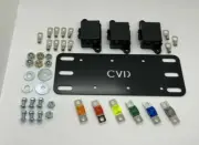 Midi Fuse Battery Bracket - 4x Midi Fuse Holder , 4 Fuses ,12 Lugs suits Prado