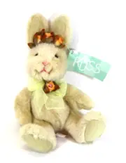 FBOT Lil Bloomer Russ Berrie vintage plush bunny rabbit with flowers vintage
