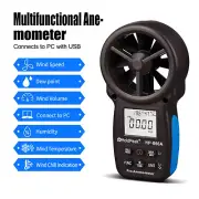 6.5" USB Hold Peak CFM Anemometer Wind Speed Meter Air Flow Meter 0.3~40m/s New