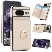 Google 8 Pro Case With Card Holder,Military Grade Drop Protection,Durable Shockproof Cover-White