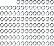 LED Village Pack of 100 Round Stainless Steel Chrome Bezels Trim for Covers 3/4 Inch Mini Sealed Flush Mount Side Marker Indicator Lights Clearance Button Bulbs for Trailer Lorry Truck RV Bus 304-Ring
