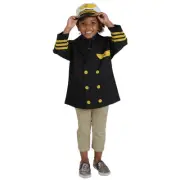 Kaplan Early Learning Airline Pilot Dress-Up Clothes for Preschoolers