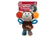 Gigwi Plush Friendz Dog Toy Multi Colour Squeaker Monkey