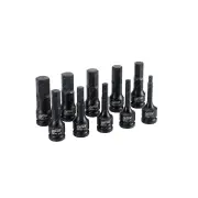 10 Pcs of Chicane 1/2" Drive In-Hex Impact Socket Set - Chrome-Molybdenum Steel