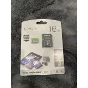 PNY microSD Flash Memory Card - 16GB HC1 Elite NEW