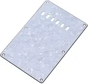 Pickguard Back Plate Cavity Cover Vintage Style Backplate for Stratocaster St ST Standard Modern Style Electric Guitar 4Ply White