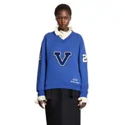 [VALENTINO] V College Sweatshirt Blue