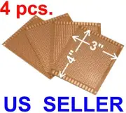 4 pcs 3x4" (7x9cm) Prototyping PCB Printed Circuit Board Prototype Breadboard