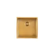 Stainless Steel Kitchen and Laundry Sink - 440mm Single Bowl - Brushed Gold - Top/Under Mount