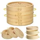 Buns Making Cookware Fish Cooking Basket Cage Bamboo Steamer Kitchen Tool