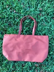 Saks Fifth Avenue Orange Tote With Zipper
