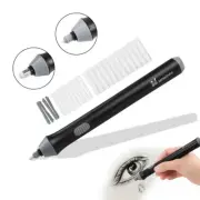 Adjustable Electric Pencil Eraser Kit Highlights Erasing Effects Sketch Drawing