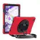 Heavy Duty Protective Silicone Case - Samsung Galaxy Tab A9 2023, 8.7 Inch - Red