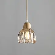 YOXANG Modern LED Pendant Lighting Ceiling Creative Light Fitting Mini Glass Lampshade Adjustable Hanging Lights for Dining Room Decor Chandeliers Ø11CM
