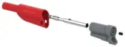 Banana PLUG, STACKING, 4MM, 36A, RED, Banana Test Connectors, Qty.1 76-1280
