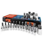 KORR Tools KSS005 32pc Master Hex Bit Socket Set | SAE and Metric Set | 1/4-I...