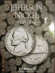 2679 Harris FOLDER FOR Jefferson Nickels 1938-1961