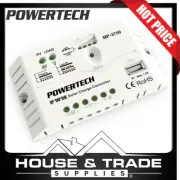 Powertech Solar Charge Controller with USB 12/24v 10A MP3750