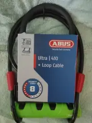 Brand New ABUS 410 U Bolt Bike Lock w/Key & 4ft Cable,Security German Tech Ultra