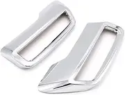 ATATQH Car Rear Exhaust Muffler End Tip End Pipe Sticker Cover Accessories Decor Trim 2pcs/Set Compatible for Peugeot 3008 5008 4008 T87 2017-2023(QP48-Silver)
