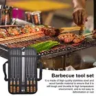 Stainless Steel Barbecue Fork Long Skewers for Grilling 10pcs Bbq Wire Spices