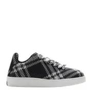 Burberry Box Plaid-Check Lace-Up Sneakers 45,47,39,40,41,42 black
