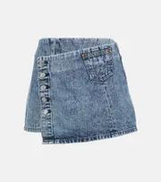 [Re/Done] Re/Done Denim wrap skirt 32 blue