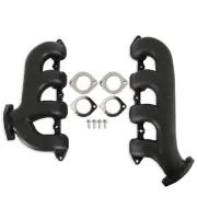 BHS5198 Hooker BlackHeart LT Swap Exhaust Manifolds - Rear Dump SBC Exit - Black