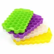 Silicone Honeycomb Ice Cube Tray Frozen Ice Mold 37 Cubes Tray Mold With Lid