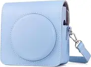 Rieibi Square SQ1 Case, Protective Case for Fujifilm Instax Square SQ1 Instant Camera, Compact Cover with Adjustable Shoulder Strap, Blue, Camera Case