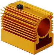 Q-BAIHE 2pcs Aluminum Radiator Heatsink for 12mm, 13mm Laser Diode Module Golden Gold & Black 20x27x50mm Class 2