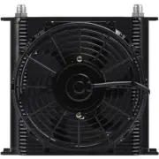 40 ROW 8AN HOSE ADAPTERS ENGINE TRANS-MISSION OIL COOLER PUSH/PULL ELECTRIC FAN