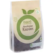 Macro Australian Raisins 400g