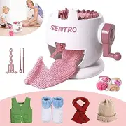 [cdbz] Knitting Machine,22 Needles Knitting Machine,Smart Weave Knitting Round Loom Knitting Machines Knitting Board Rotating Double Knit Loom Machine Kit for Adults/Kids DIY Knit Scarf Hat Sock B