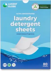 Laundry Sheets Eco-Friendly Ultra Concentrated Detergent Biodegradable Plastic-F