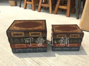 台中 ☆可愛小舖傢俱家飾精品☆美式復古鄉村工業風loft魔法書本造型掀蓋置物盒收納箱萬用盒文具飾品婚紗攝影營業佈置批發