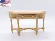 Dollhouse Miniature 1:12 Unfinished Console Entry Hall Side Table Furniture Deco