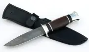 Knife Leader steel damascus wenge-black hornbeam