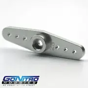 Go Nitro Hobbies 25T Aluminum 2 Way Servo Arm Silver Futaba / Savox