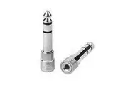 CARSON - Rock Plugs Adaptor 6.3 Stereo Jack - 3.5 Stereo Socket Chrome