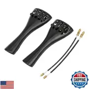 2Pairs Yootones Violin Composite Tailpiece 4/4 Fiddle 4 Fine Tuners Zinc Allo