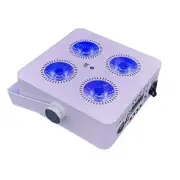 Wireless Wifi DMX IR Battery Par Light 4*12W RGBWAUV LED 6 in1 DJ Stage uplight