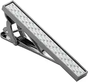 Tie Clips for Men Gold Silver Gun Black, TAIGRAMA Tie Bar and Tie Pin Carbon Fiber for Regular Ties and Skinny Ties, Unique Tie Clip Tie Clasp Suitable for Wedding Anniversary Business and Best Gift
