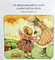 Mary Engelbreit Handmade Magnet-It Is Almost Impossible To Watch a Sunset