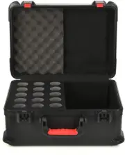 Gator GTSA-MIC15 ATA Molded 15 Microphone Case (3-pack) Bundle