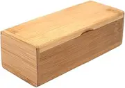 [OIIBWQ] Bamboo Sunglasses Storage Box Fashion with Lid Sunglasses Case for Store Travel