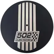 Big Block Chevy 502 Air Cleaner Kit, 14" Round, Raised Billet Top - Black