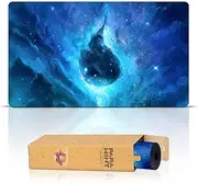 Paramint Island Ethereal Mana(Stitched) - MTG Playmat - Perfect for Magic The Gathering,Pokemon,YuGiOh,Anime-TCG Card Game Table Mat-Durable,Thick,Cloth Fabric Top with Rubber Bottom by Daniel Ziegler